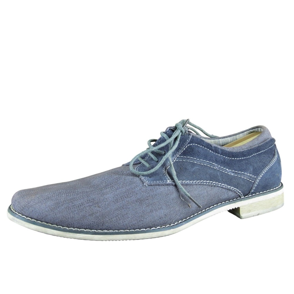 Steve Madden Men's Stoker Derby Oxfords Gray Leather Size 12 Gently Used 2025